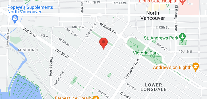 map of 214 W 5TH STREET